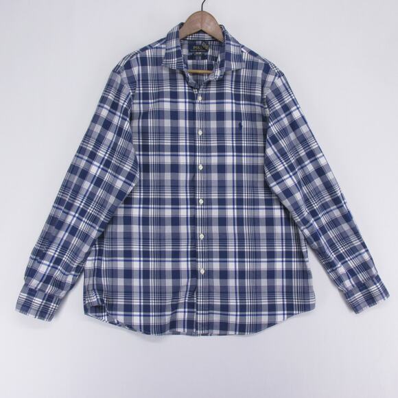 Polo Ralph Lauren Other - Polo Ralph Lauren Performance Shirt Mens XL Blue Plaid Long Sleeve Stretch